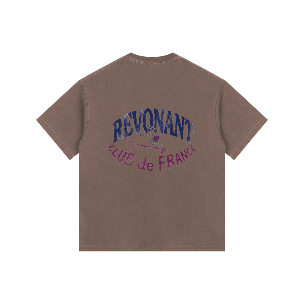 Surf Club Vintage Washed Oversized Cotton T-Shirt