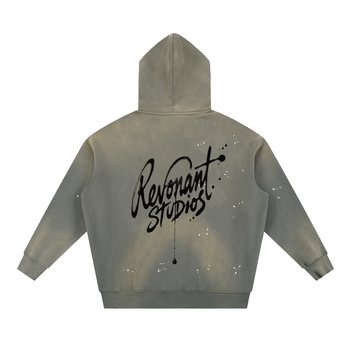 Paint Splatter Faded Vintage Revonant Studios Hoodie
