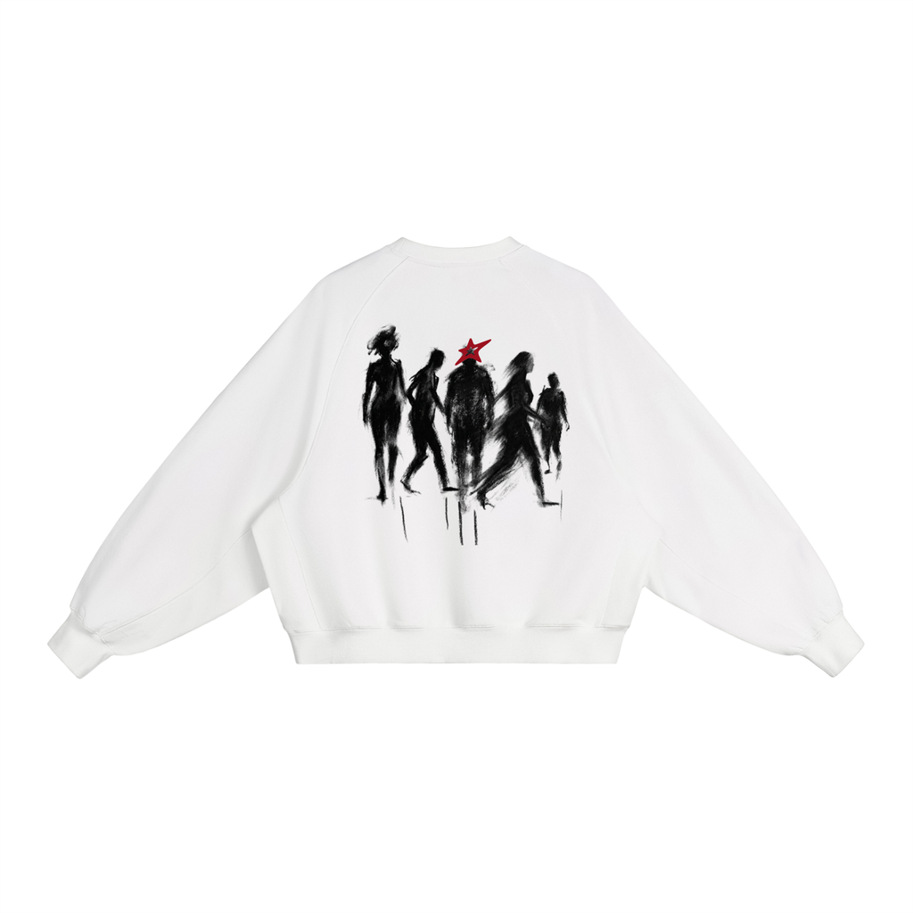 Boxy Crewneck Shadow Graphic
