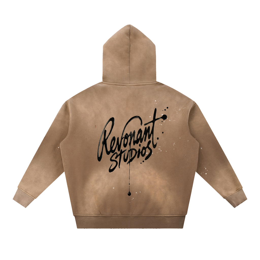 Paint Splatter Faded Vintage Revonant Studios Hoodie