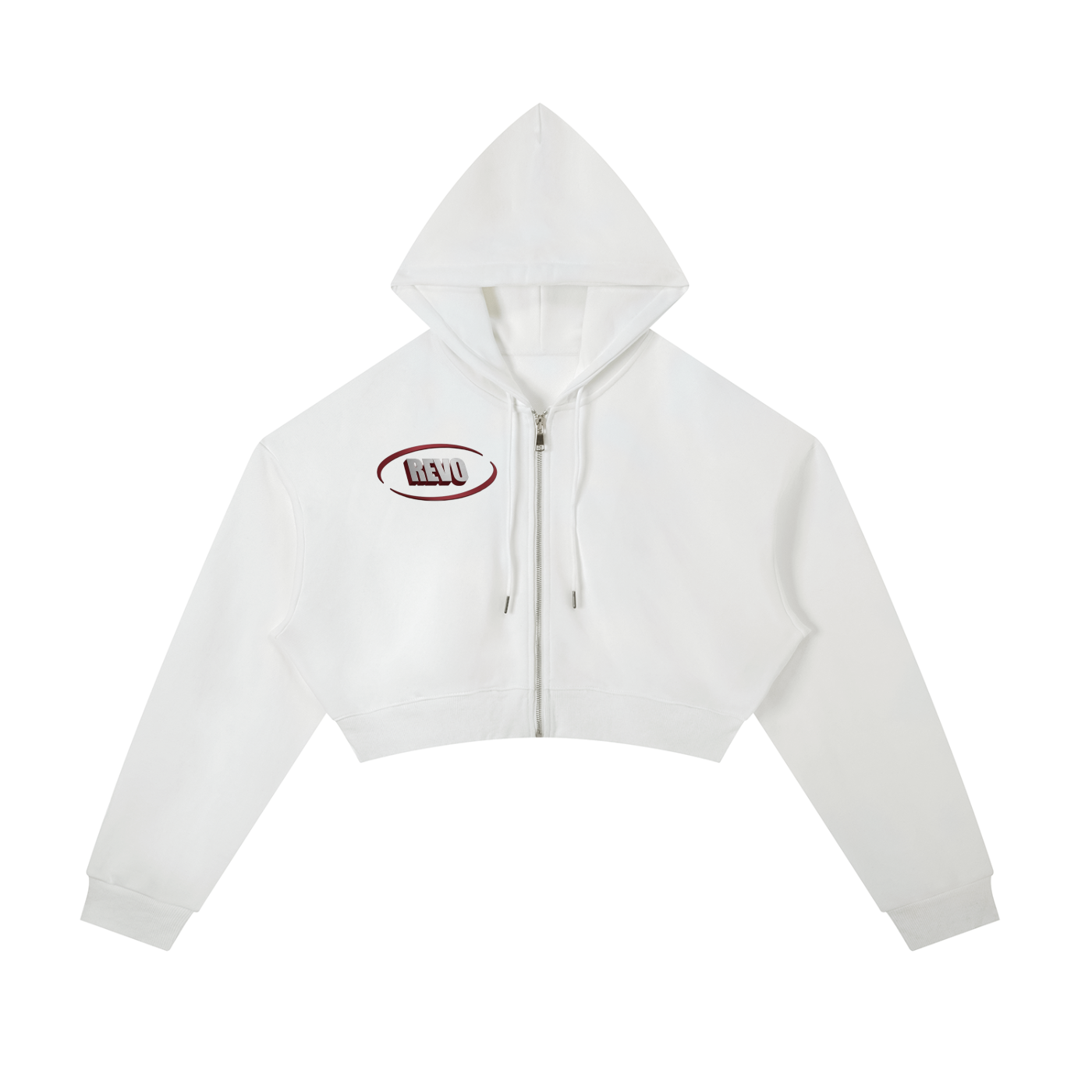 Women's Cropped Zip-Up Hoodie