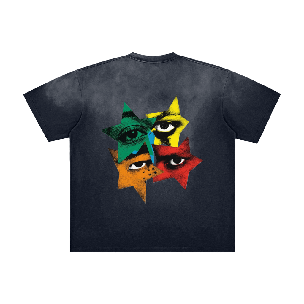 StarEyes Vintage Washed Frayed T-Shirt