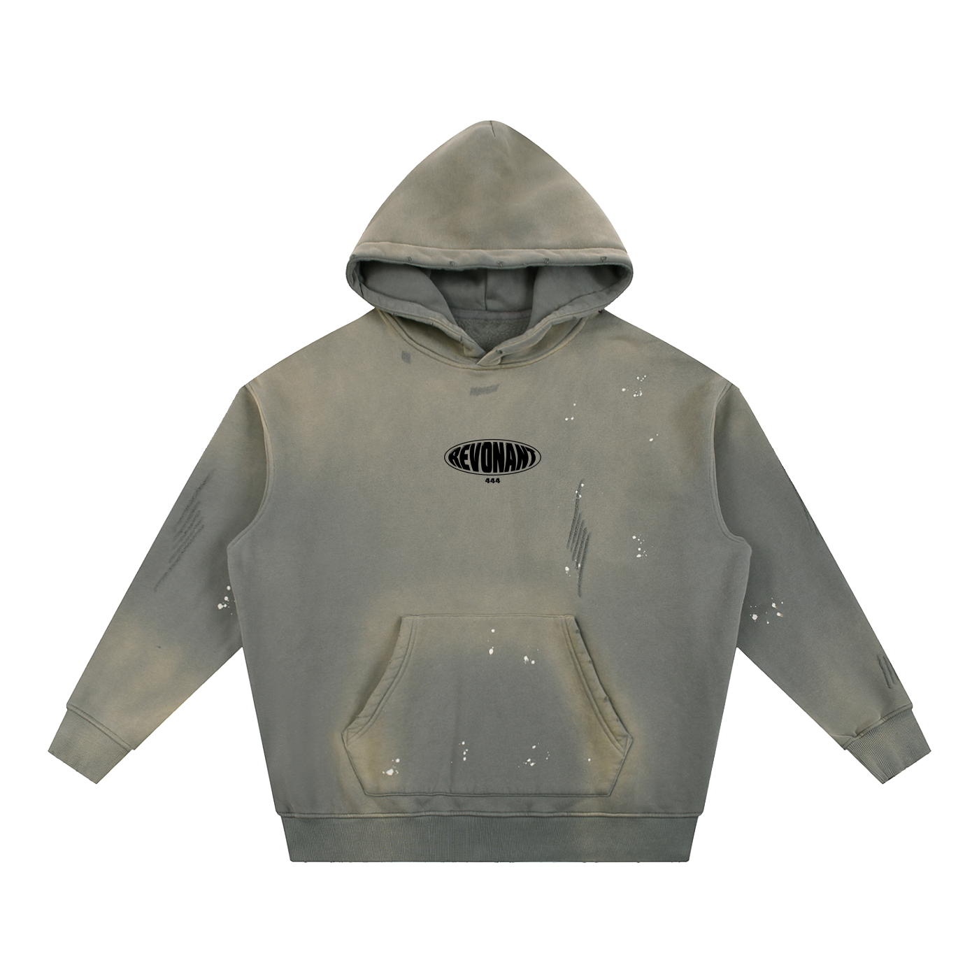 Paint Splatter Faded Vintage Revonant Studios Hoodie