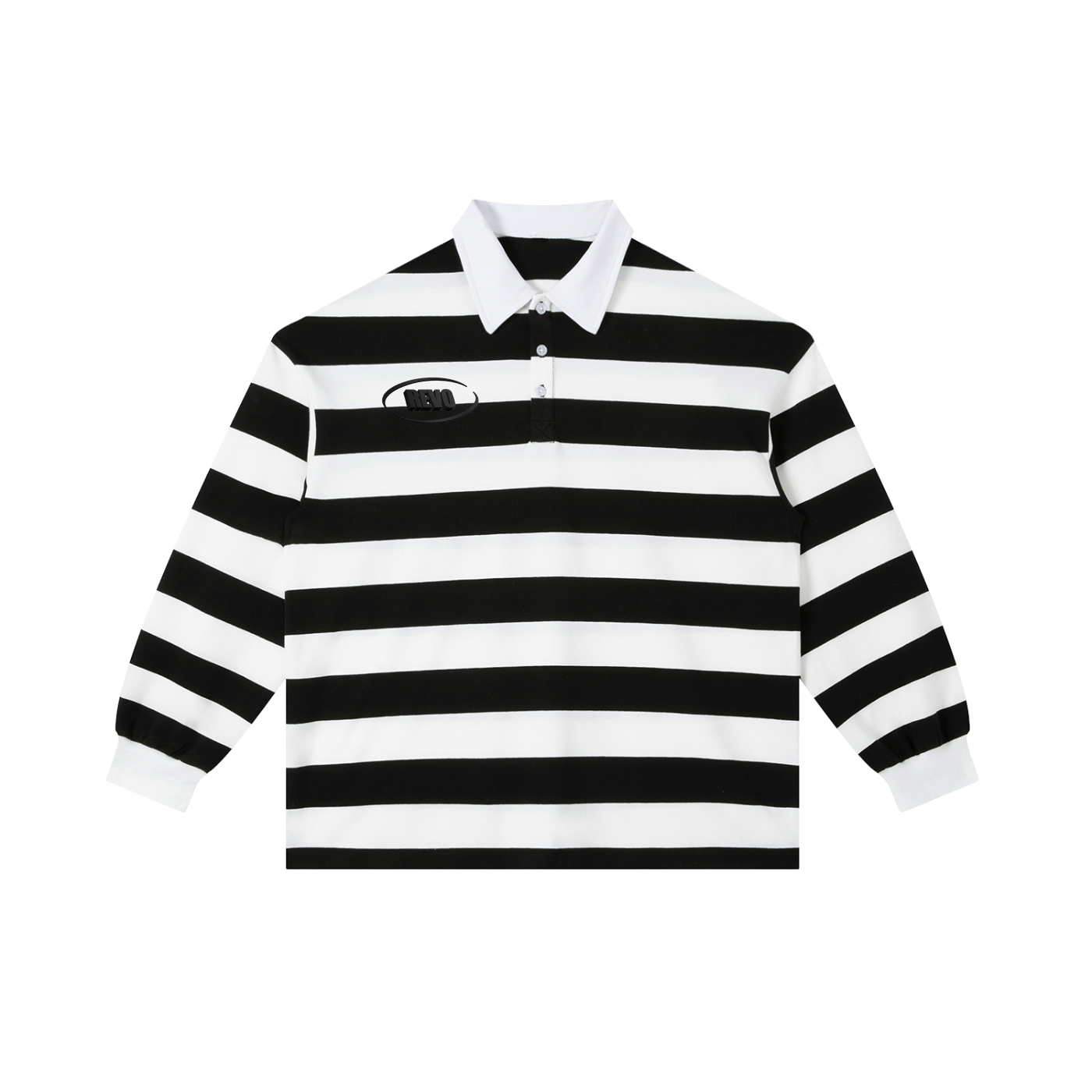 Color Block Stripe Polo Shirt
