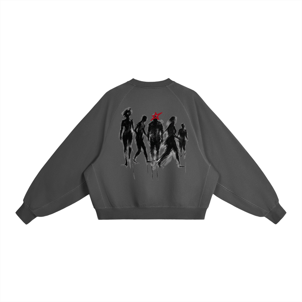 Boxy Crewneck Shadow Graphic