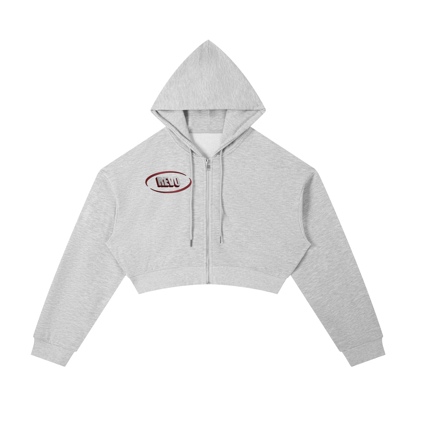 Women's Cropped Zip-Up Hoodie