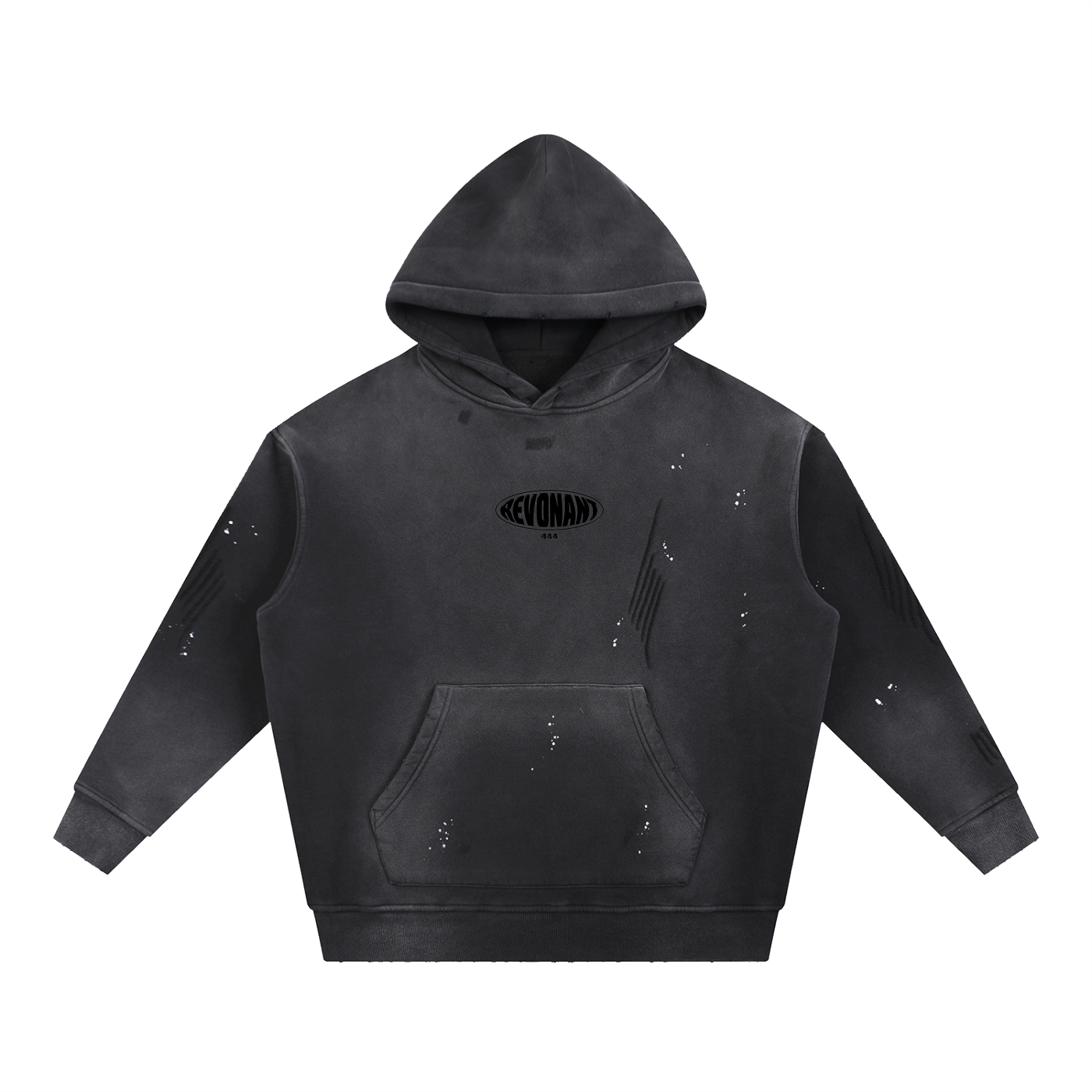 Paint Splatter Faded Vintage Revonant Studios Hoodie