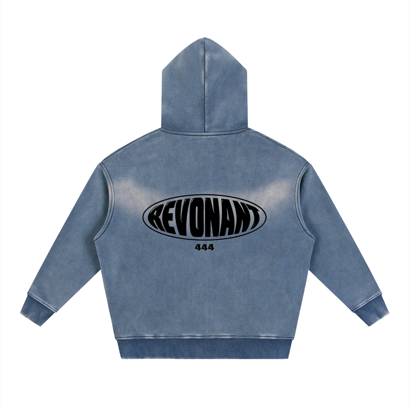 Sunfade Two-way Zipper Boxy Fleece Hoodie