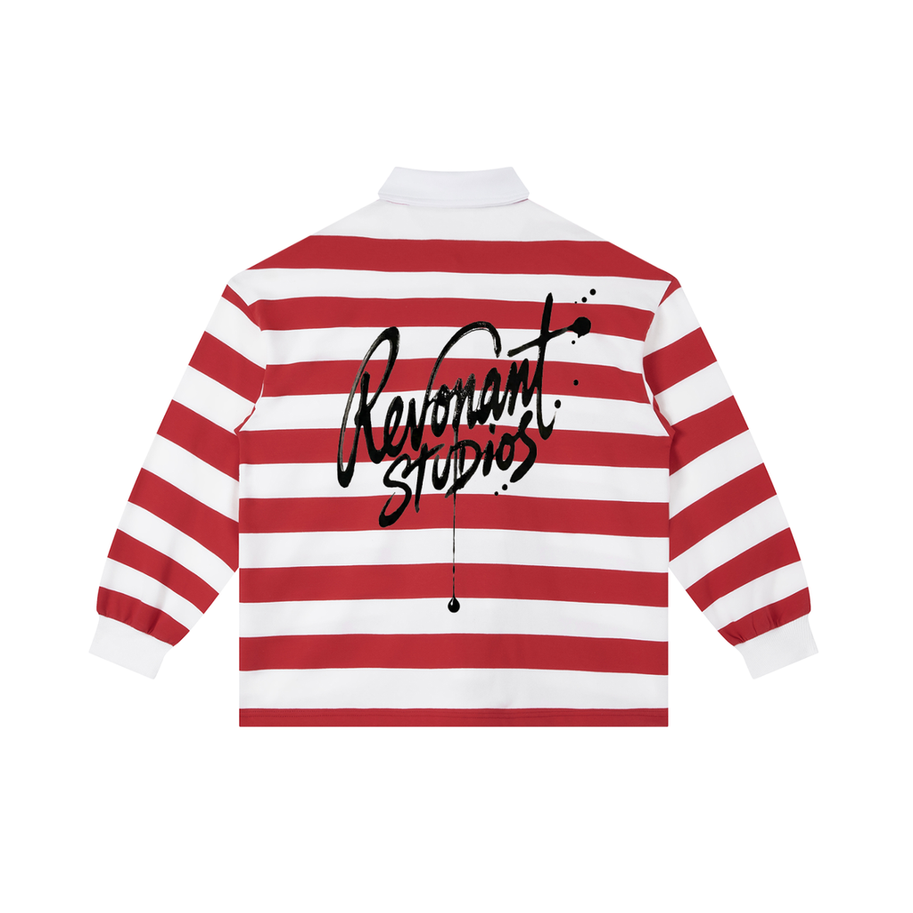 Color Block Stripe Polo Shirt