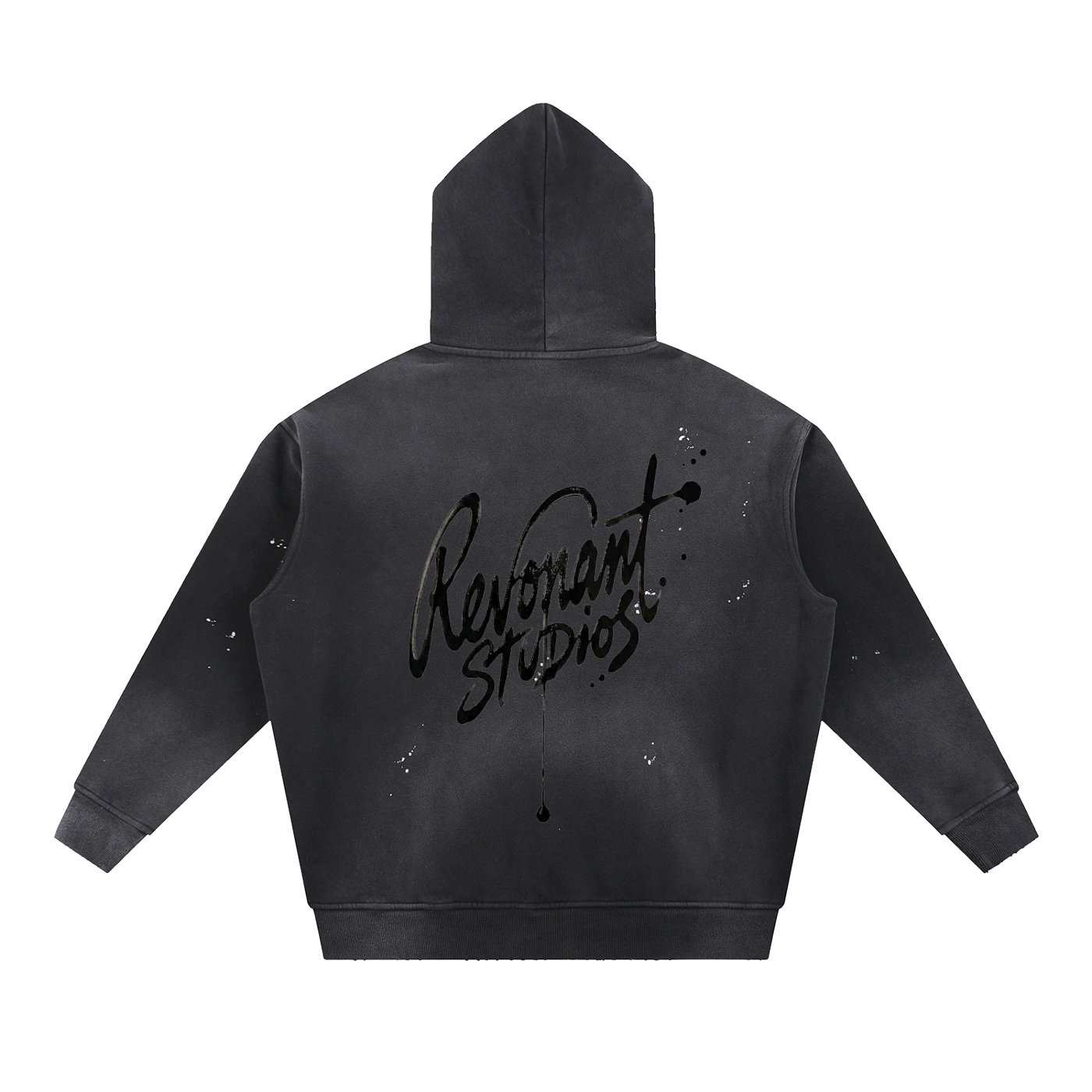 Paint Splatter Faded Vintage Revonant Studios Hoodie