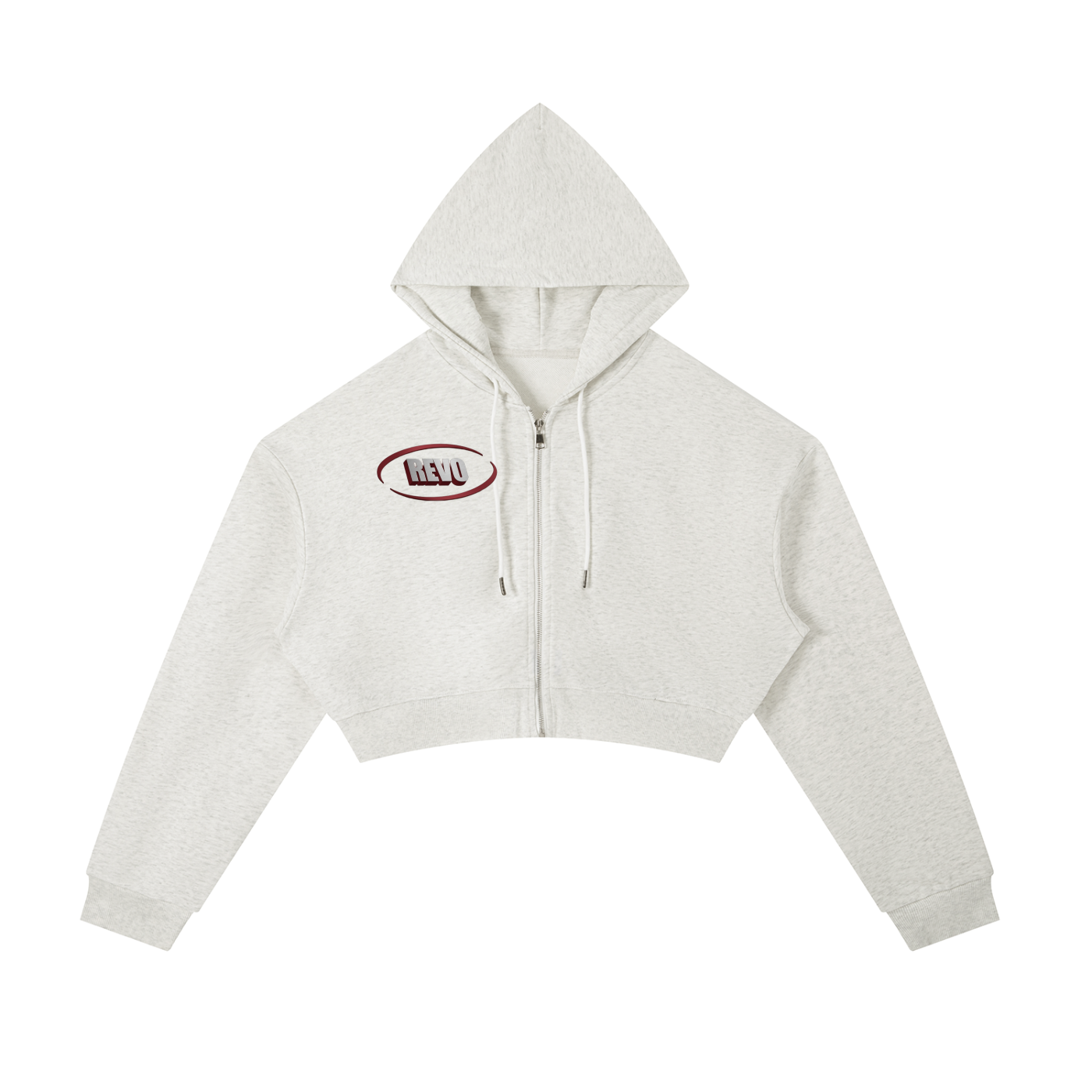 Women's Cropped Zip-Up Hoodie