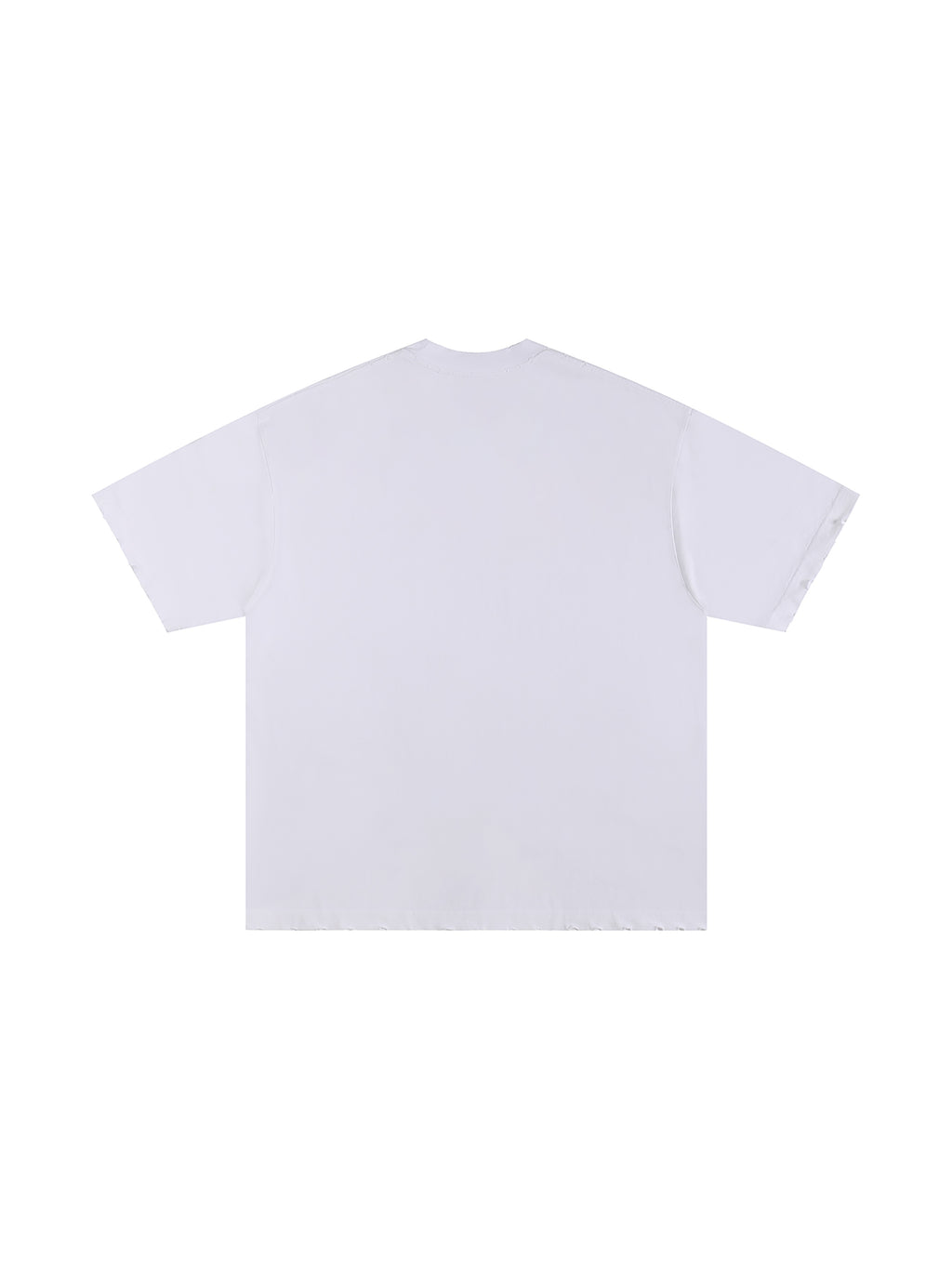 Flower Tee Vintage White Hand Frayed