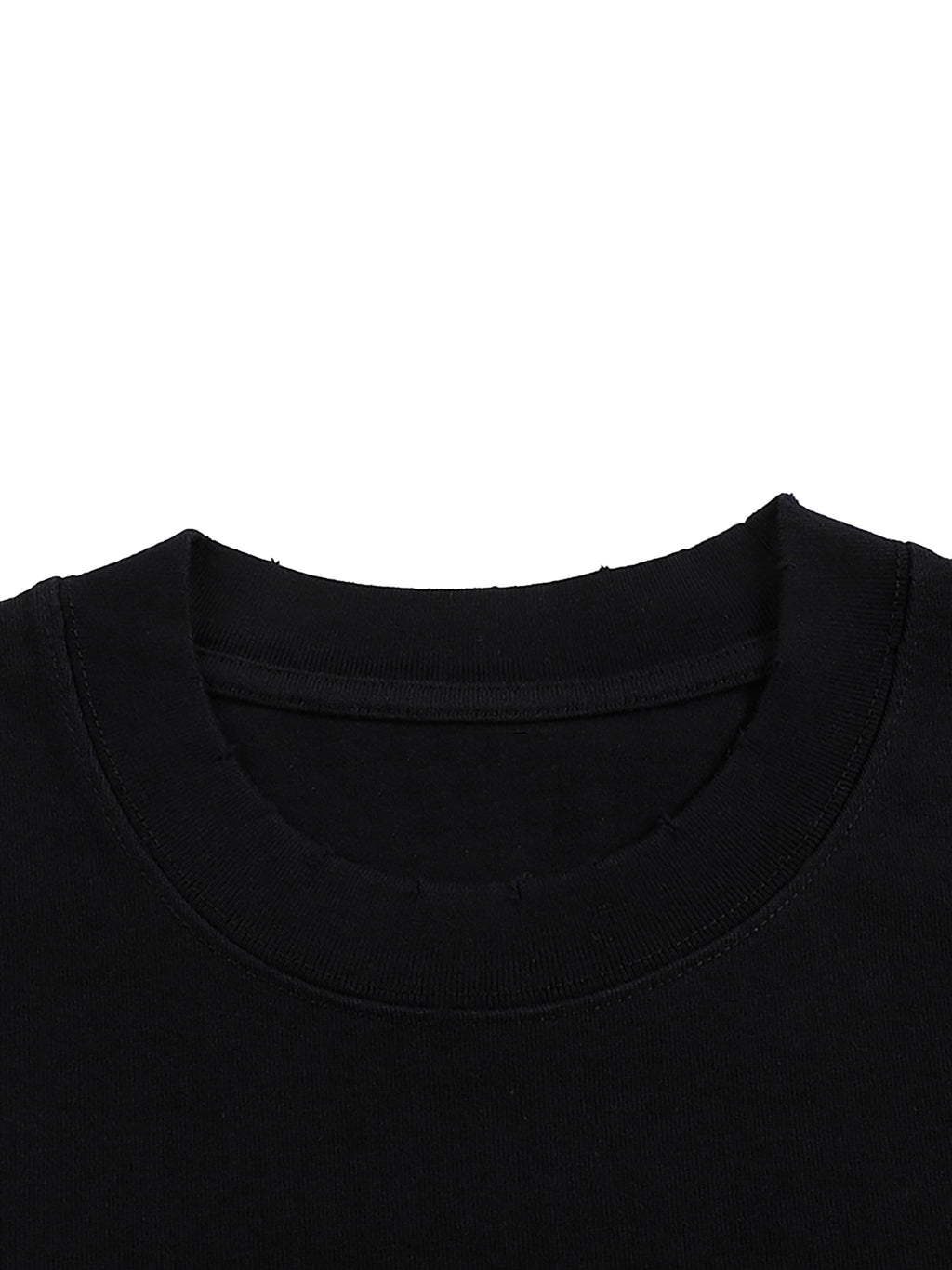 Flower Tee Vintage White Hand Frayed